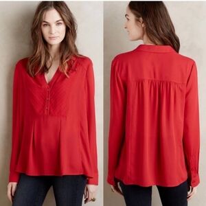 Maeve De Stijl red blouse in a size 6